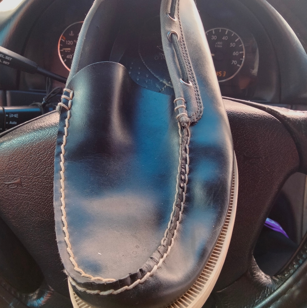 Polo leather slip-ons